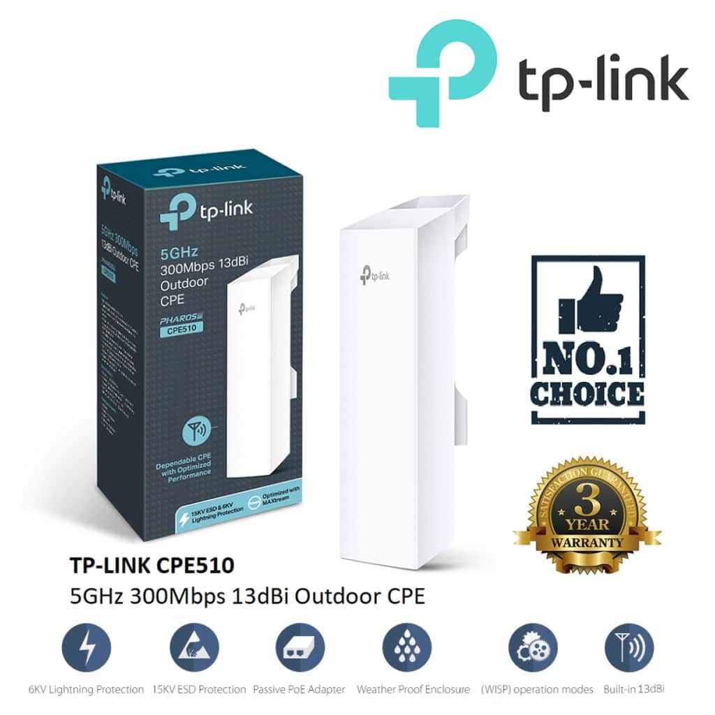 TP-LINK CPE 510 5GHZ WIFI TRANSMITTER